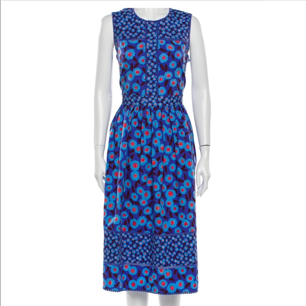 Kate Spade Tangier Floral Midi Dress 6